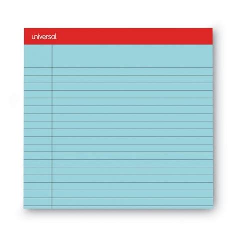 Universal Colored Perforated Note Pads X Blue Sheet Dozen