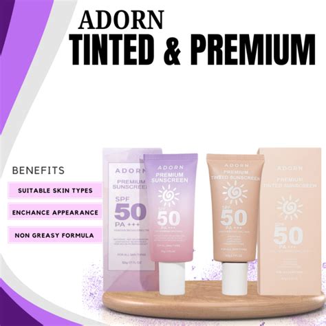 Adorn Premium Sunscreen And Tinted Sunscreen Frebie Soap Original