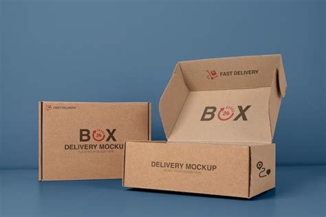 Mockup De Cajas De Correo Abiertas Y Cerradas Archivo PSD Premium