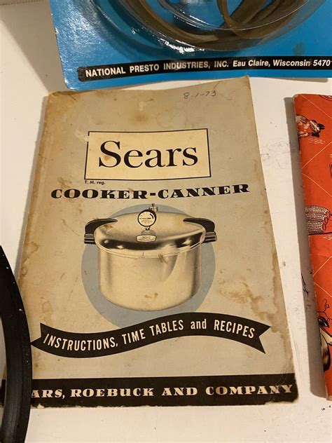 Vintage Sears 21 Quart Pressure Cooker Canner With Rack Model 620 46010 Silver For Sale Online