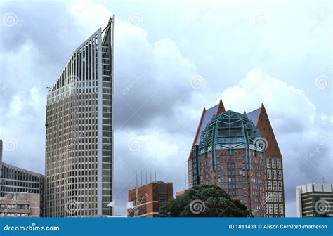 Den Haag Skyline stock image. Image of office, workplace - 1811431