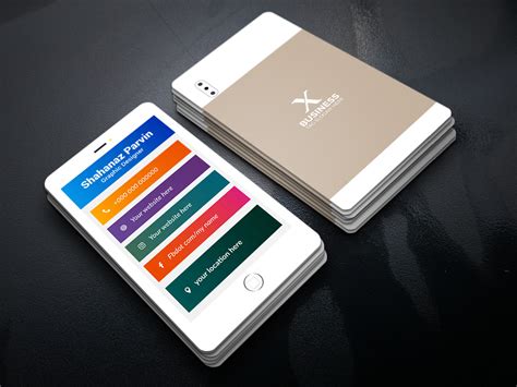 mobile phone business card design :: Behance