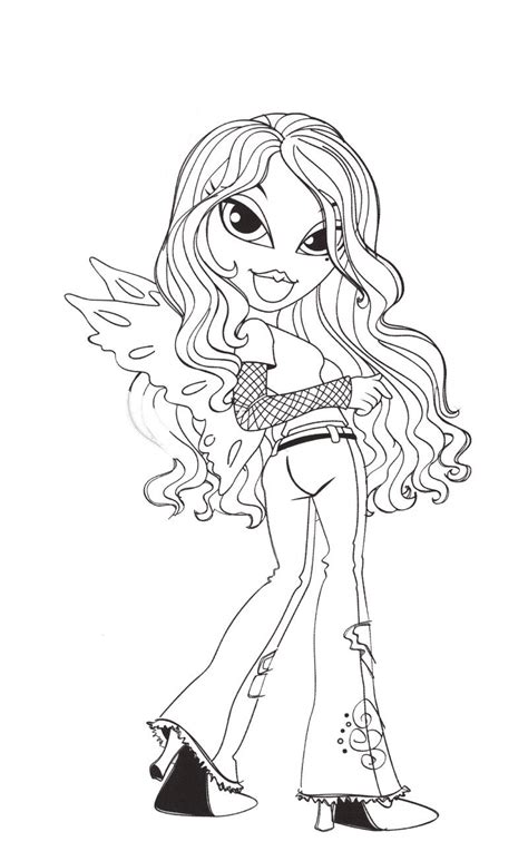 Bratz Monster Coloring Pages Fairy Coloring Pages Cartoon Coloring