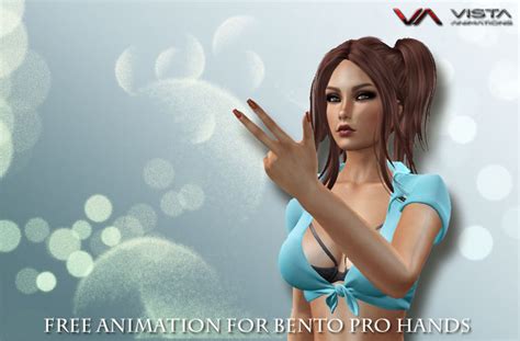 Second Life Marketplace Vista Bento Hands Free Anim