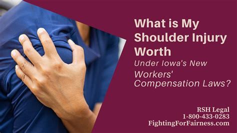 What Is My Shoulder Injury Worth Under Iowas New Workers Compensation