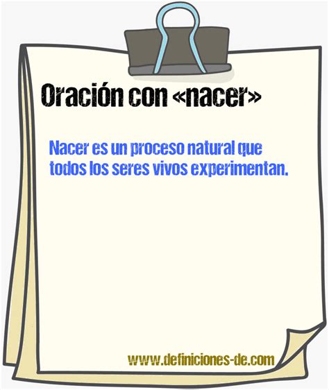 40 Oraciones Con Nacer