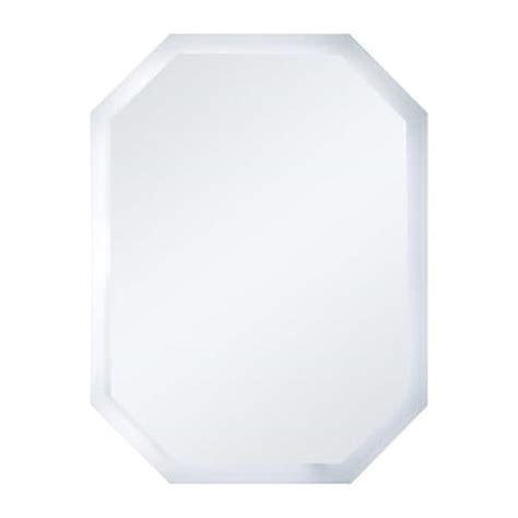 Decor Wonderland 24 In W X 32 In H Frameless Octagon Beveled Edge