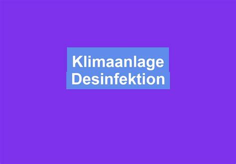 Lll Klimaanlage Desinfektion Klimaanlagen Oase De