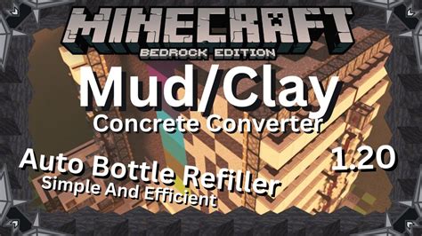 Mud Clay Farm Concrete Converter Minecraft Bedrock 1 20 YouTube