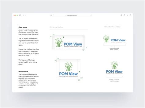 POM View Logo Design Case Study Hammad Graphics UI UX Print Designer