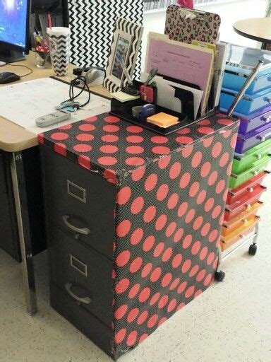 Wrapping Paper Covered File Cabinets Look So Much Better Than Regular