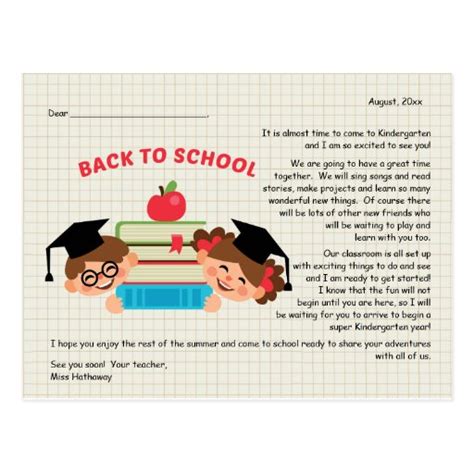 Back To School Teacher S Greeting Postcard Zazzle