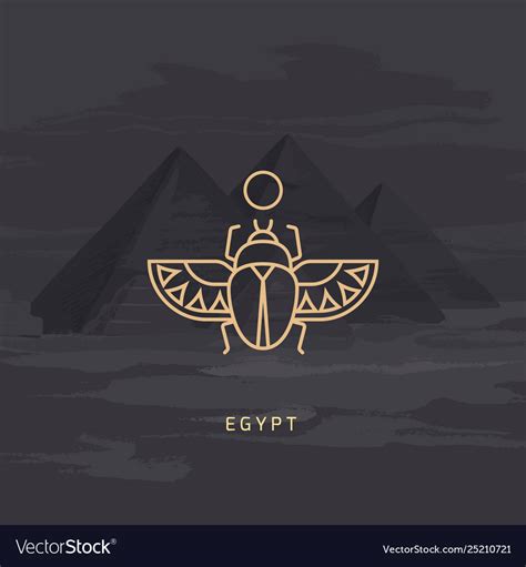 Egyptian Scarab Beetle Drawing