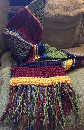 Ravelry Doctor Who S Stashbuster Scarf Pattern By Rachel Watts