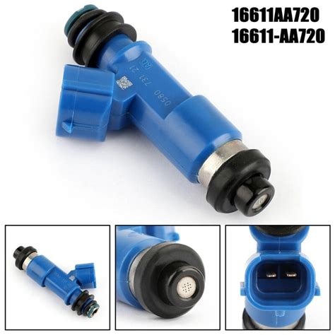 4PCS 16611 Aa720 Fuel Injector For Subaru WRX STI 2 5L 16611aa720