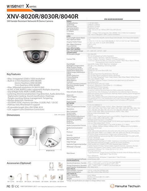 Hanwha Vision Xnv R R R Oes Asia Solutions