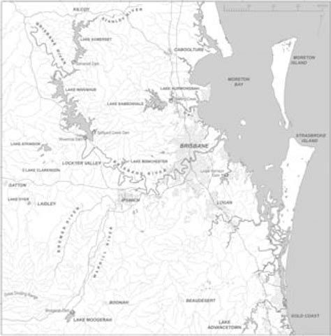 Map of the Brisbane River Catchment. | Download Scientific Diagram