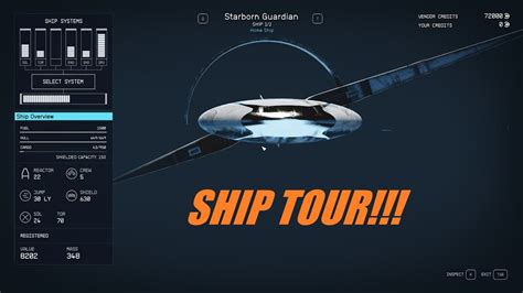 Starfield Starborn Guardian Ship Tour And Walkaround Youtube