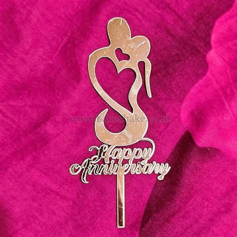 Happy Anniversary Acrylic Cake Topper Act 92