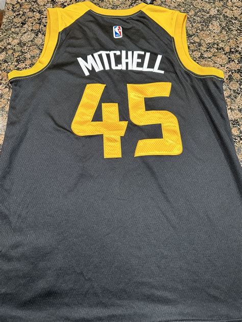 Men S Utah Jazz Donovan Mitchell Nike Black Off