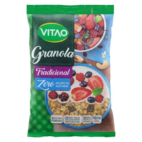 Granola Zero Vitao 250g é aqui na Barcelos