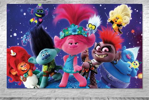 Painel Festa Tema Trolls No Elo Aaz Print Abd