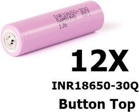 Samsung Inr18650 30q 3000mah 15a Pakket Inhoud 12 Stuks Type Button Top