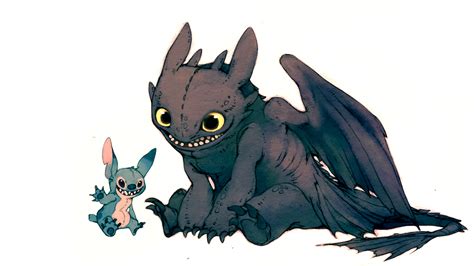 Stitch And Toothless Wallpapers Wallpaper Cave