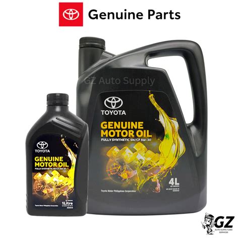 Toyota Genuine Fully Synthetic Engine Oil Liter Sn Gf W For