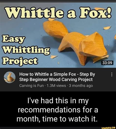 Fox Project How To Whittle A Simple Fox Step By Step Beginner Wood