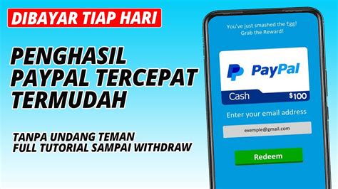 Aplikasi Penghasil Uang Tercepat Dan Termudah Aplikasi Penghasil Paypal