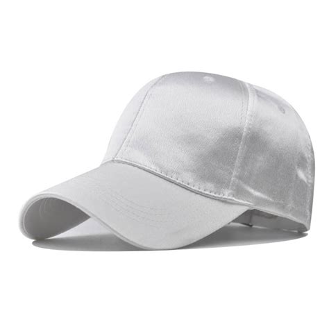 Wozhidaoke Hats For Men Male Female Neutral Summer Satin Solid Baseball