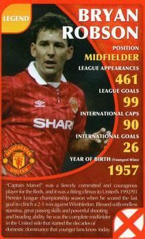 2010 Top Trumps Specials Manchester United NNO Bryan Robson Trading