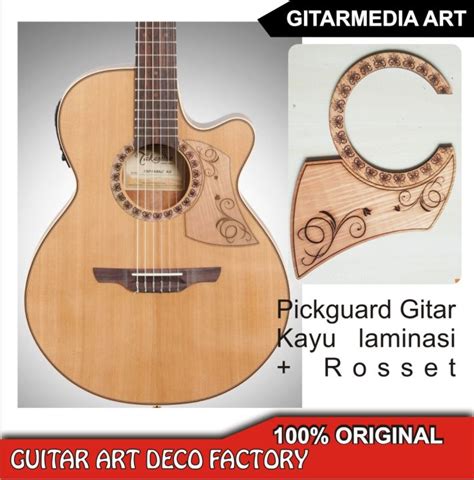 Pickguard Gitar Akustik Kayu Exotix Elegant Keren Custom Lazada Indonesia