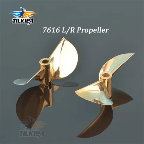 Rc Propeller Blades Copper Prop Left Right Diameter Mm For