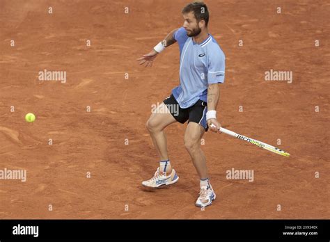 Corentin Moutet Of France During Day Of The French Open Roland