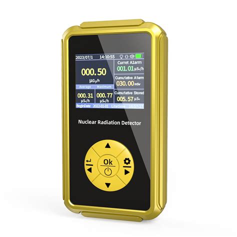 Portable Handheld New Model Gold Geiger Muller Counter Emission Nuclear Dosimeter Food Radiation