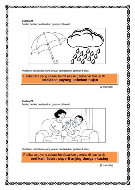 Latihan Peribahasa Bergambar Dan Jawapan Nbkomputer