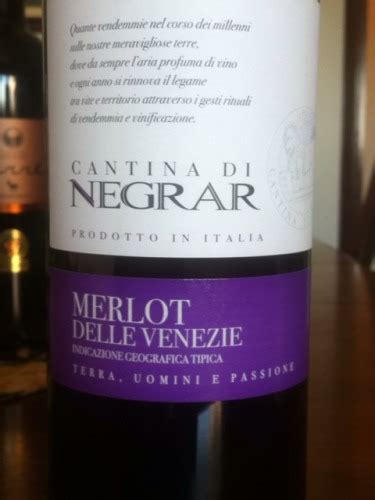 Cantina Di Negrar Merlot Delle Venezie Vivino US