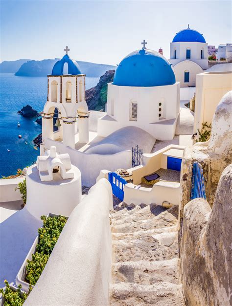 Oia Village In Santorini Greece