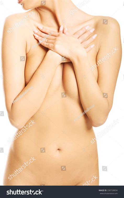 Close Nude Woman Crossing Her Arms Stock Photo Shutterstock
