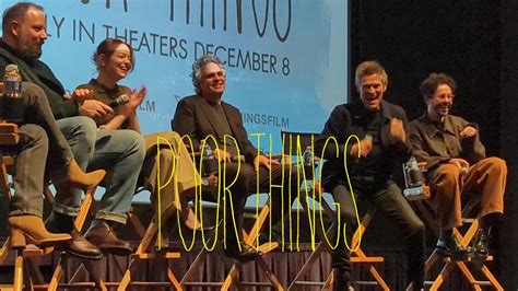 Poor Things Q A Emma Stone Mark Ruffalo Willem Dafoe Ramy Youssef