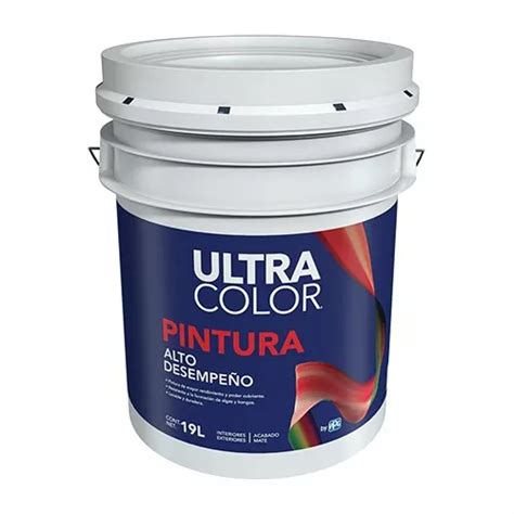 Cubeta De Pintura Vinilica Acr Lica Lavable Lt A Os Color Blanco