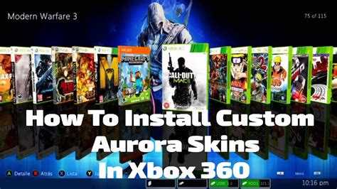 How To Get Skins On Aurora Dashboard Xbox 360 - YouTube