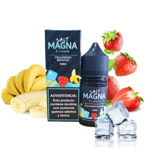 L Quido Nicsalt Strawberry Banana Magna Best Vape Brasil