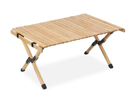 Folding Outdoor Camping Table 90cm Natural
