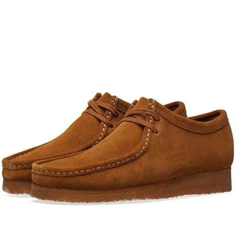 Clarks Wallabee Cola Suede Shoes In Brown For Men Lyst