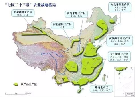 中国农业大地图：玉米、小麦、水稻、花生、大豆主产区一目了然种植