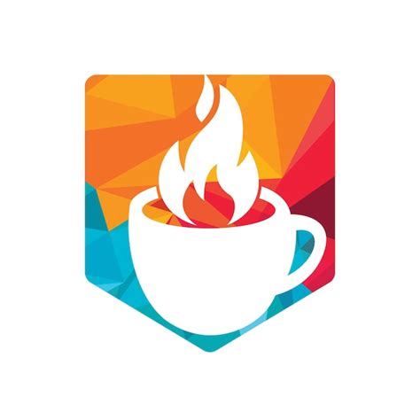 Premium Vector Hot Coffee Vector Logo Design Template