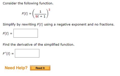 Solved Consider The Following Function F T T Chegg